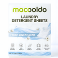 Macooldo Laundry Detergent Sheets, 180 Loads, Fresh Linen Scent